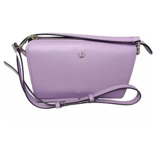 Kate Spade  New York Andi Leather Medium Crossbody Bag Purple Retail $228
